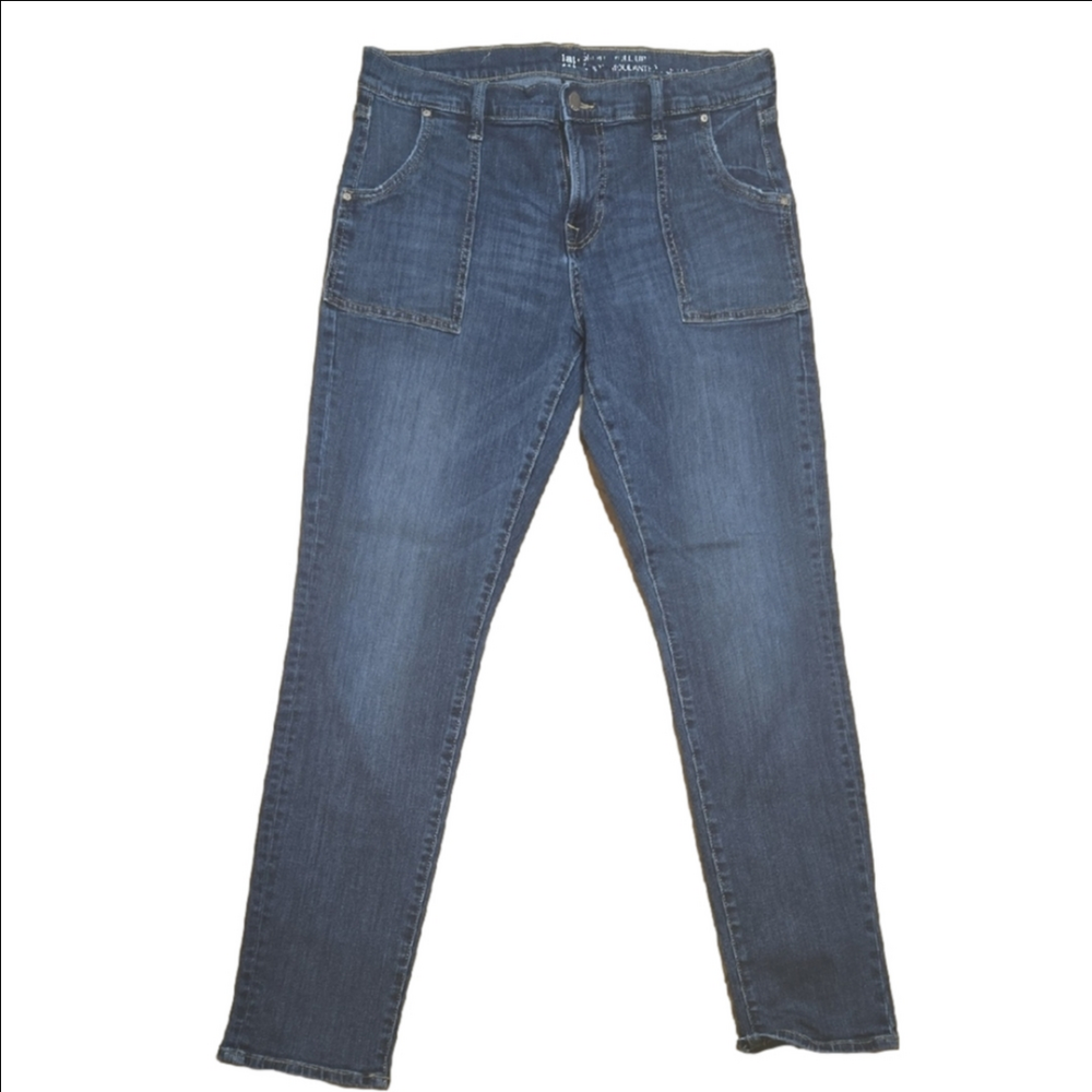 ♡GAP Women's Skinny Jeans in Dark Blue Wash Size 10